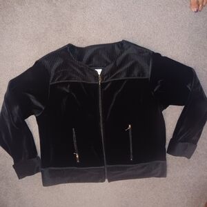 NWOT Black Faux Suede Jacket
